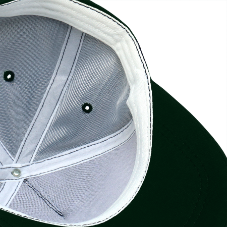 Темно-зеленая бейсболка 5 клиньев из 100% хлопка, 150 гр/м2, оптом | Мерч, униформа и текстиль для бизнеса  photo-4