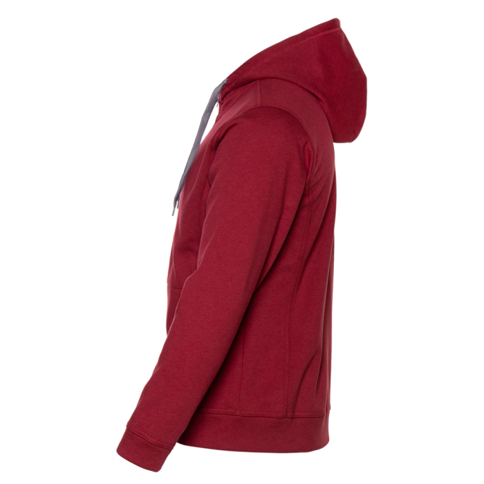 Толстовка мужская STAN с капюшоном на молнии сэндвич 320, 18, Бордовый меланж (166) | Мерч, униформа и текстиль для бизнеса фото-2