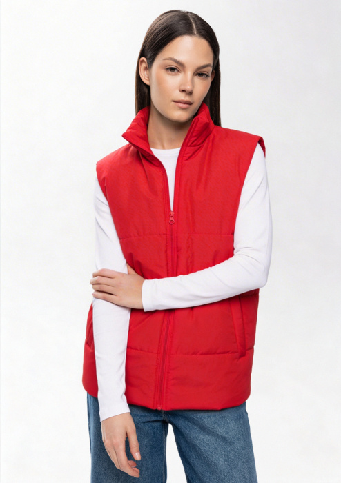 Жилет унисекс STAN утепленный 90, 130, 85, Красный (14) фото-3