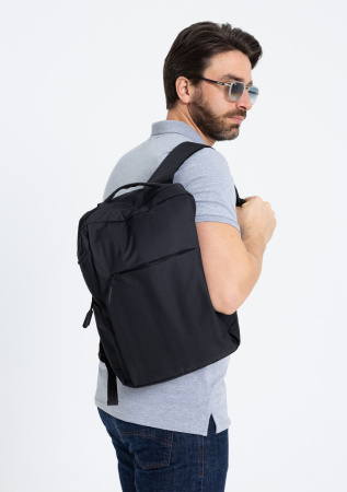 Черный рюкзак арт. 151, 100% полиэстер, оптом | Мерч, униформа и текстиль для бизнеса photo-10
