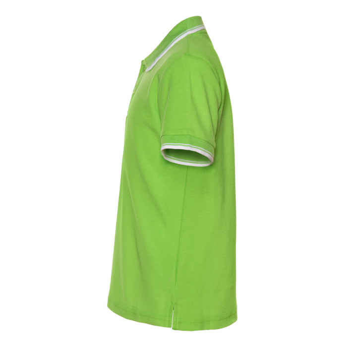 Детская ярко-зеленая рубашка поло арт. 04TJ, 80% хлопок, 20% полиэстер, 185 гр/м2, оптом | Мерч, униформа и текстиль для бизнеса  фото-2
