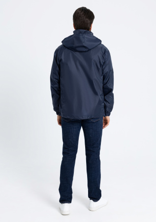 Темно-синяя однотонная утепленная ветровка арт. 60, 100% полиэстер, Dewspo 210T | Мерч, униформа и текстиль для бизнеса photo-5