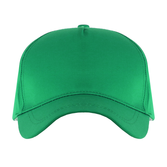 Зеленая бейсболка 5 клиньев из 100% хлопка, 150 гр/м2, оптом | Мерч, униформа и текстиль для бизнеса  фото-2