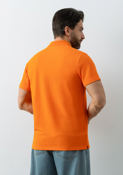 Рубашка поло унисекс STAN хлопок/полиэстер 185, 104, Оранжевый (28) | Мерч, униформа и текстиль для бизнеса фото-4