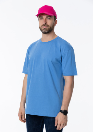 Ярко-розовая бейсболка арт. 10L, 5 клиньев из 100% хлопка, 150 гр/м2, оптом | Мерч, униформа и текстиль для бизнеса  photo-5