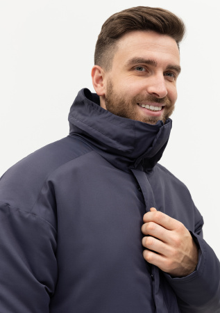 Графитовая однотонная куртка арт. 73, 100% полиэстер с водоотталкивающей пропиткой, оптом | Мерч, униформа и текстиль для бизнеса photo-12