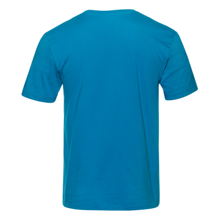 Лазурная футболка арт. 02 прямого кроя из 100% хлопка, 160 гр/м2, оптом | Мерч, униформа и текстиль для бизнеса  photo-1
