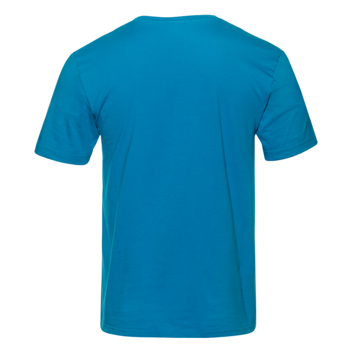 Лазурная футболка арт. 02 прямого кроя из 100% хлопка, 160 гр/м2, оптом | Мерч, униформа и текстиль для бизнеса  фото-1