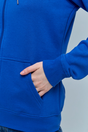 Женская синяя толстовка STAN арт. 17W, футер с начесом, 60% хлопок 40% полиэстер, 280 гр/м2 — оптом | Мерч, униформа и текстиль для бизнеса photo-4