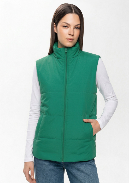 Жилет унисекс STAN утепленный 90, 130, 85, Зелёный (30) фото-4