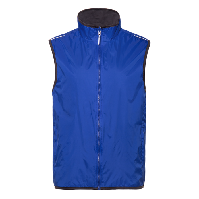 Синий однотонный двухсторонний жилет арт. 24N, Taffeta 210T, оптом | Мерч, униформа и текстиль для бизнеса фото-0