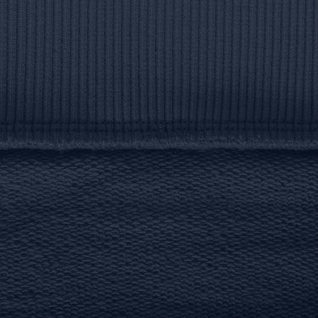 Толстовка оверсайз на молнии, футер без начёса, 340, 102, Темно-синий (46) photo-5