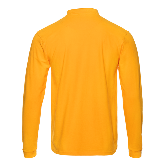 Рубашка поло мужская STAN длинный рукав хлопок/полиэстер 185, 104S, Жёлтый (12) | Мерч, униформа и текстиль для бизнеса фото-2