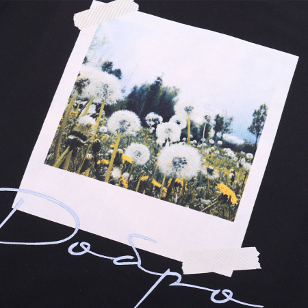 Чёрная футболка арт. 41 оверсайз кроя состав 95% хлопок 5% спандекс, 260 гр/м2, оптом | Мерч, униформа и текстиль для бизнеса   photo-8