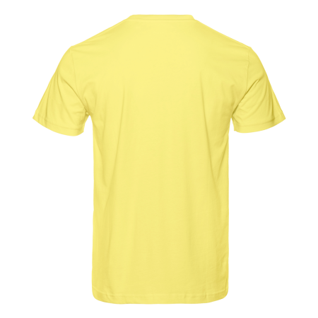 Светло-лимонная футболка арт. 51 прямого кроя из 100% хлопка, 150 гр/м2, оптом | Мерч, униформа и текстиль для бизнеса  photo-2