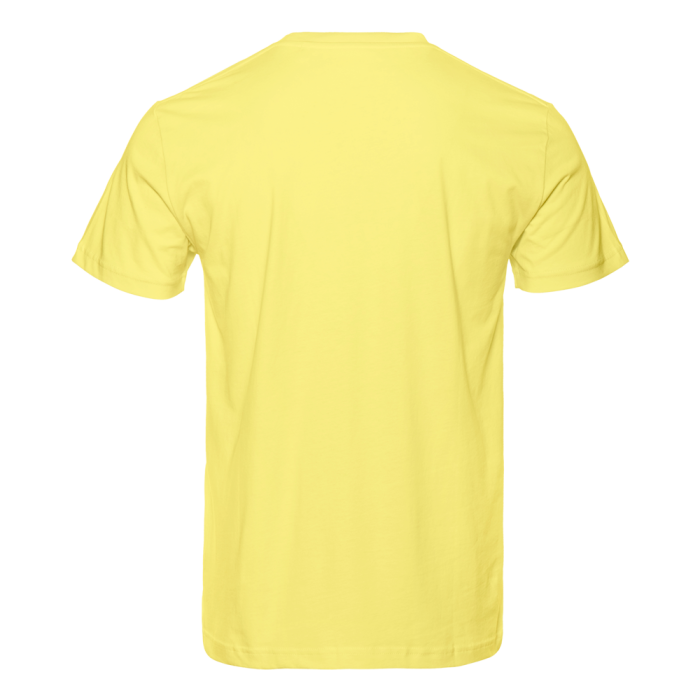 Светло-лимонная футболка арт. 51 прямого кроя из 100% хлопка, 150 гр/м2, оптом | Мерч, униформа и текстиль для бизнеса  фото-2
