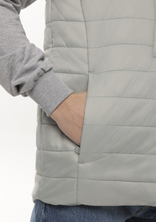 Светло-серый ультралёгкий жилет арт. 87, 100% нейлон, оптом | Мерч, униформа и текстиль для бизнеса photo-9