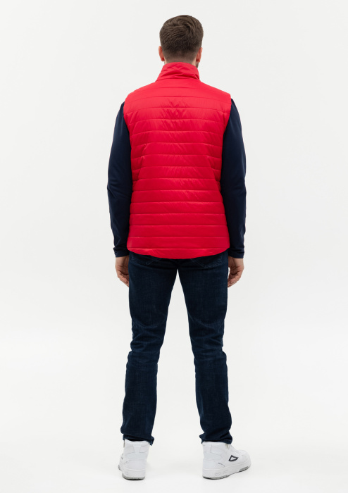 Красный ультралёгкий жилет арт. 87, 100% нейлон, оптом | Мерч, униформа и текстиль для бизнеса фото-4