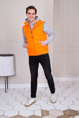 Черный утепленный мужской жилет, оптом | Мерч, униформа и текстиль для бизнеса photo-4