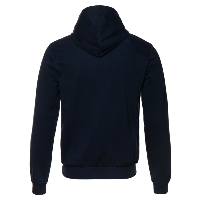 Темно-синее худи арт. 23 с контрастным капюшоном, футер без начеса 100% хлопок, 260 гр/м2 | Мерч, униформа и текстиль для бизнеса фото-1