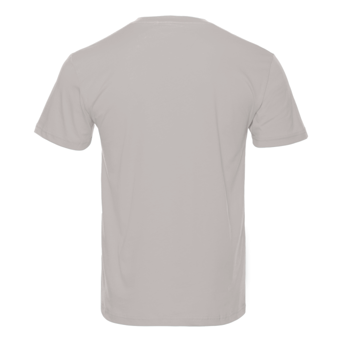 Светло-серая футболка арт. 51 прямого кроя из 100% хлопка, 150 гр/м2, оптом | Мерч, униформа и текстиль для бизнеса  фото-2