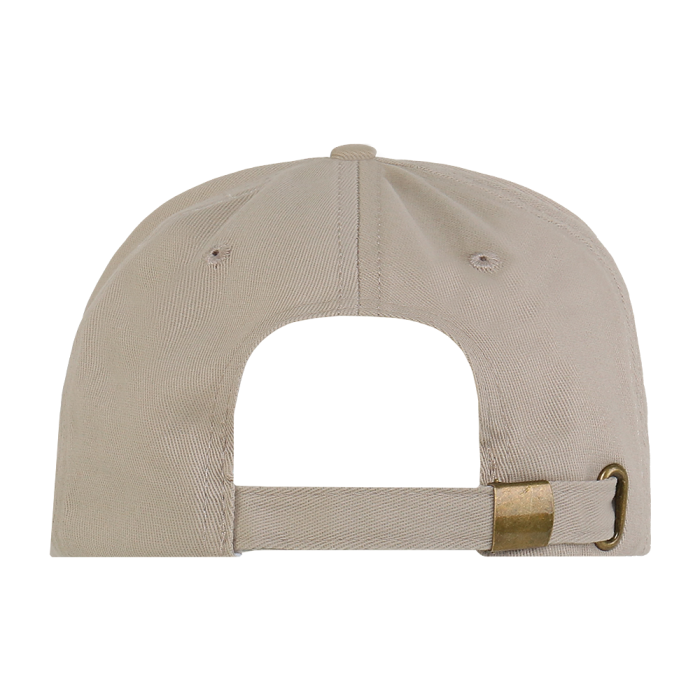 Бежевая бейсболка арт. 12, 5 клиньев из 100% хлопка, 260 гр/м2, оптом | Мерч, униформа и текстиль для бизнеса  фото-3