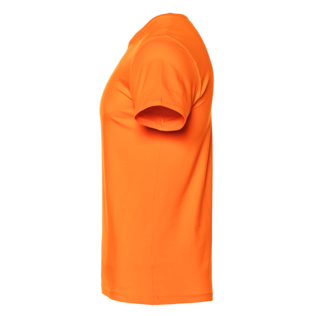 Оранжевая футболка арт. 37 облегающего силуэта, 92% хлопок, 8% эластан, 180 гр/м2, оптом | Мерч, униформа и текстиль для бизнеса  photo-2