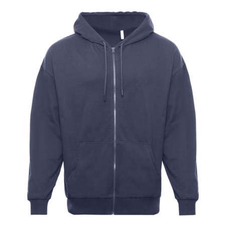 Графитовая толстовка с капюшоном на молнии STAN арт. 99, футер без начёса, 100% хлопок, 240 гр/м2 | Мерч, униформа и текстиль для бизнеса photo-0