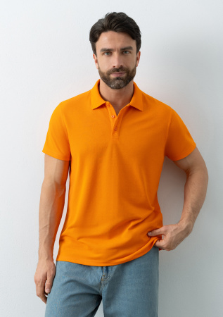 Рубашка поло унисекс STAN хлопок/полиэстер 185, 104, Оранжевый (28) | Мерч, униформа и текстиль для бизнеса photo-5