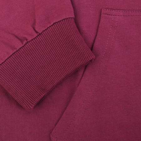 Бордовая толстовка на молнии STAN арт. 99, футер без начёса, 100% хлопок, 240 гр/м2  | Мерч, униформа и текстиль для бизнеса photo-5