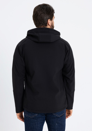 Черная однотонная куртка арт. 71N, softshell, оптом  | Мерч, униформа и текстиль для бизнеса photo-5