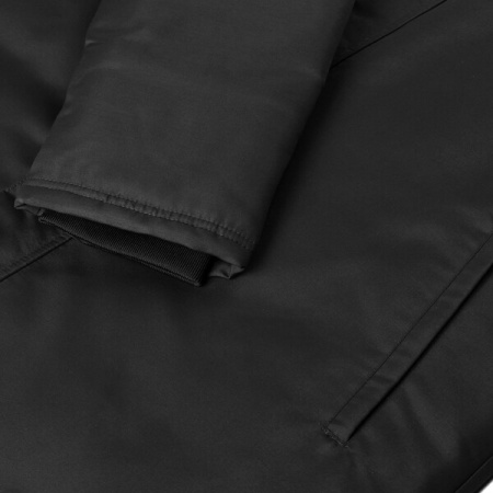 Черная однотонная куртка арт. 73, 100% полиэстер с водоотталкивающей пропиткой, оптом | Мерч, униформа и текстиль для бизнеса photo-8