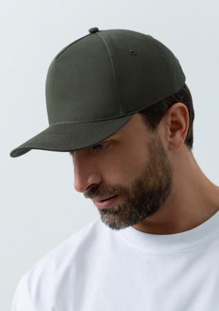 Бейсболка STAN 5 клиньев хлопок 280,03, Оливковый Хаки (36) photo-4