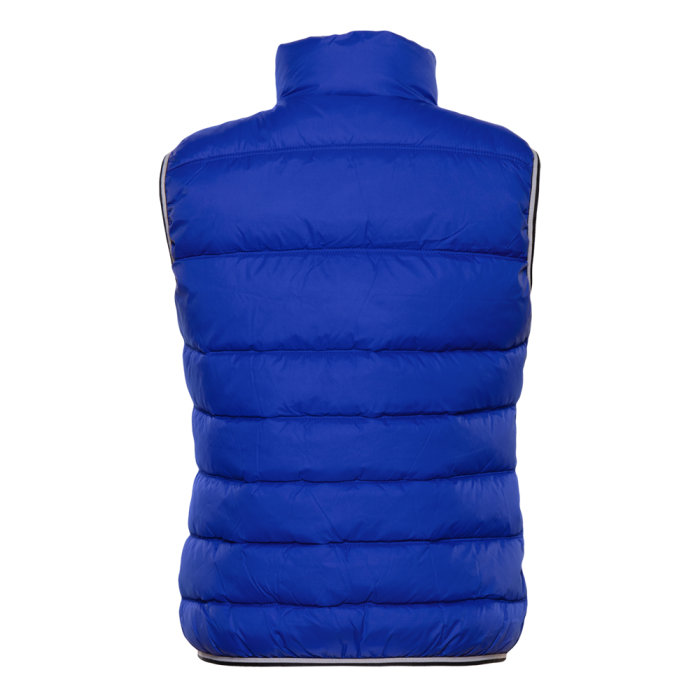 Синий однотонный утепленный женский жилет арт. 82W, 100% нейлон, оптом | Мерч, униформа и текстиль для бизнеса фото-1