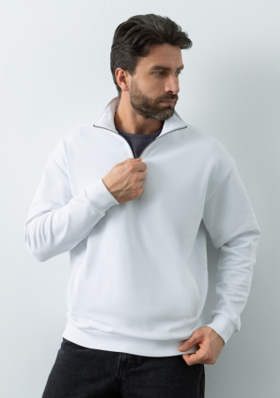 Толстовка STAN оверсайз на молнии, футер без начёса, 340, 102, Красный (14) photo-7