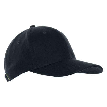 Черная бейсболка арт. 06, 6 клиньев из 100% хлопка, 330 гр/м2, оптом | Мерч, униформа и текстиль для бизнеса  photo-1