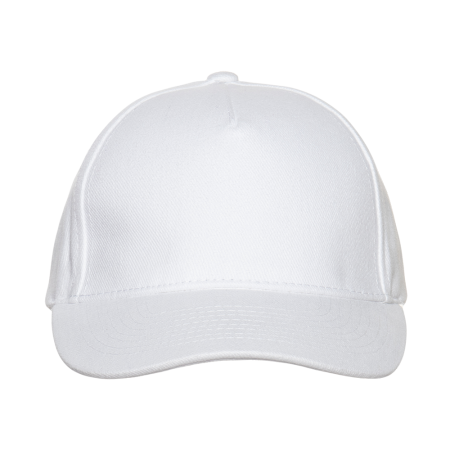 Белая бейсболка арт. 11, 5 клиньев из 100% хлопка, 280 гр/м2, оптом | Мерч, униформа и текстиль для бизнеса  photo-3