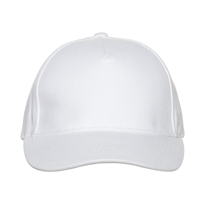 Белая бейсболка арт. 11, 5 клиньев из 100% хлопка, 280 гр/м2, оптом | Мерч, униформа и текстиль для бизнеса  фото-3