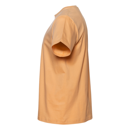 Бежевая футболка арт. 02 прямого кроя из 100% хлопка, 160 гр/м2, оптом | Мерч, униформа и текстиль для бизнеса  photo-2