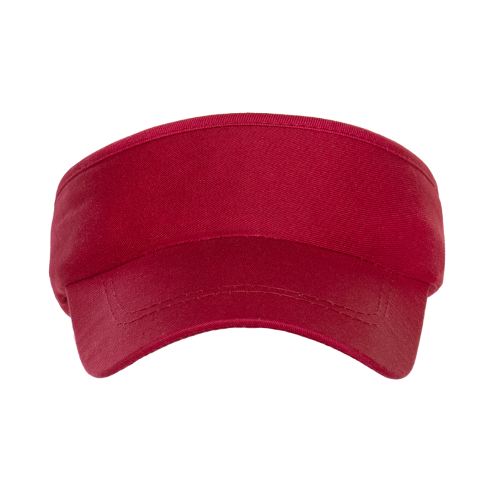 Бордовый козырек арт. 25U, 100% хлопок, 220 гр/м2, оптом | Мерч, униформа и текстиль для бизнеса  фото-2