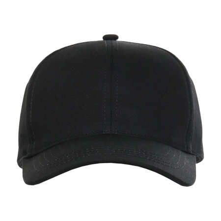 Черная бейсболка арт. 07, 6 клиньев из 100% хлопка, 280 гр/м2, оптом | Мерч, униформа и текстиль для бизнеса  photo-3