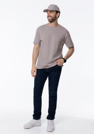 Светло-серая футболка арт. 02 прямого кроя из 100% хлопка, 160 гр/м2, оптом | Мерч, униформа и текстиль для бизнеса  photo-8