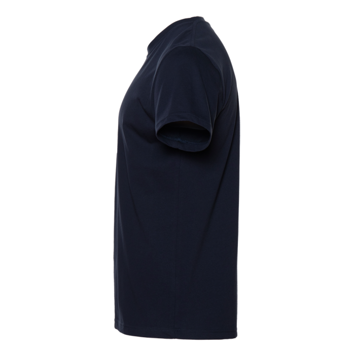 Тёмно-синяя футболка арт. 08U прямого кроя из 100% хлопка, 180 гр/м2, оптом | Мерч, униформа и текстиль для бизнеса  фото-3