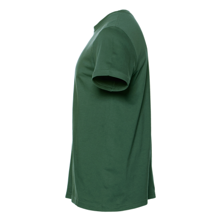 Темно-зеленая футболка арт. 02 прямого кроя из 100% хлопка, 160 гр/м2, оптом | Мерч, униформа и текстиль для бизнеса  photo-1