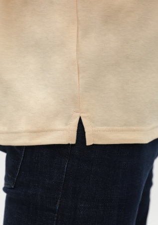 Бежевая рубашка поло арт. 04, 65% хлопок, 35% полиэстер, 185 гр/м2, оптом | Мерч, униформа и текстиль для бизнеса  photo-9