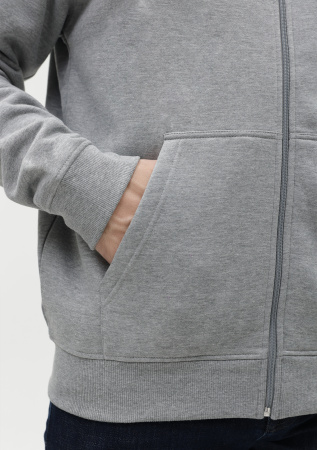 Толстовка  мужская STAN с капюшоном на молнии  футер с начёсом 280, 17,Серый меланж (50) | Мерч, униформа и текстиль для бизнеса photo-11