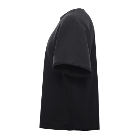 Чёрная футболка арт. 41 оверсайз кроя состав 95% хлопок 5% спандекс, 260 гр/м2, оптом | Мерч, униформа и текстиль для бизнеса   photo-2