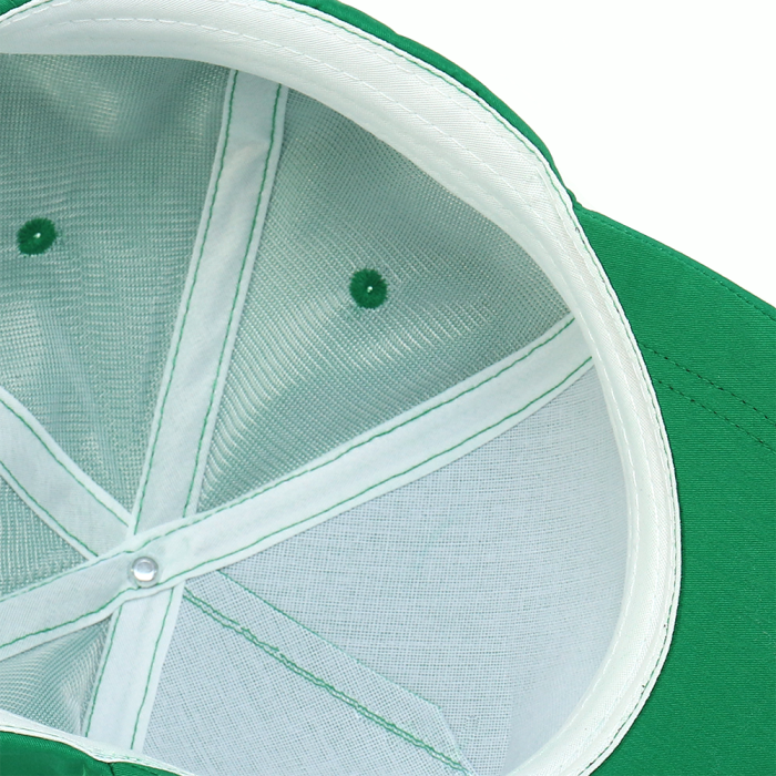 Зеленая бейсболка 5 клиньев из 100% хлопка, 150 гр/м2, оптом | Мерч, униформа и текстиль для бизнеса  фото-4