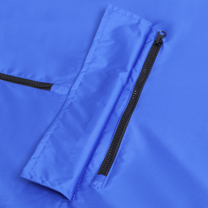 Синий однотонный дождевик пончо арт. 61, 100% полиэстер с водоотталкивающей пропиткой, оптом | Мерч, униформа и текстиль для бизнеса фото-1