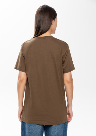Футболка арт. 02 цвета хаки прямого кроя из 100% хлопка, 160 гр/м2, оптом | Мерч, униформа и текстиль для бизнеса  photo-10